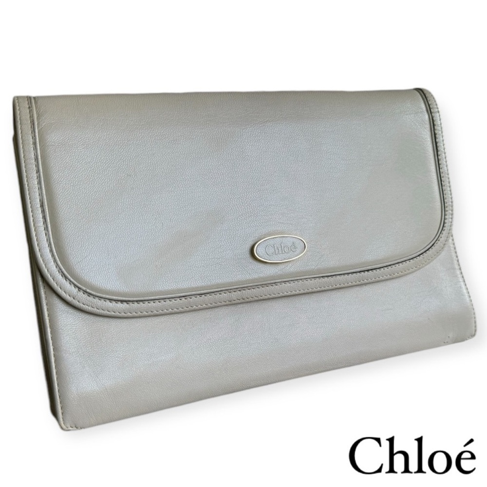 Chloé Paris Beige Clutch